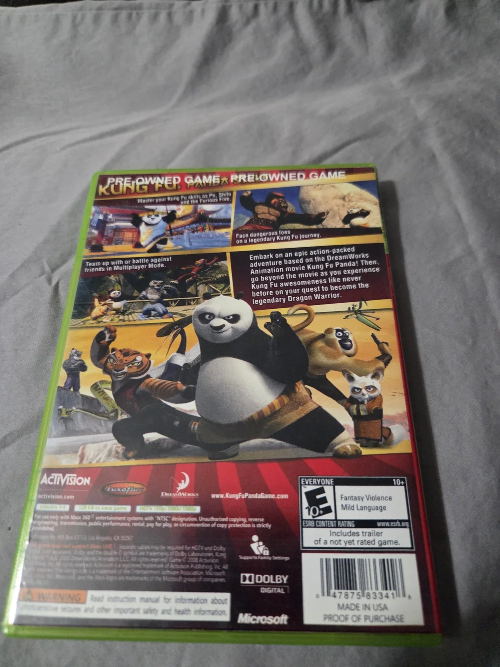 Kung Fu Panda - Xbox 360 Video Game (Green) - Activision